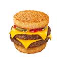 マクドナルド「ごはんダブチ」2枚のチーズ＆ビーフパティを醤油風味のごはんでサンド - ビ