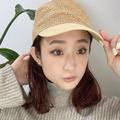 帽子をかぶっても可愛いフィッシュボーンアレンジ |
