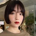 お洒落に差をつける！面長カバーの前上がりボブ｜最旬ヘアカタログ |