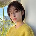 春ヘアの印象チェンジに！面長さんにおすすめのふんわり軽い曲線美ボブ｜最旬ヘアカタロ