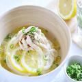 普通のそうめんに飽きたらやってみて！さっぱりコク旨！鶏ガラレモンそうめん - ビューテ